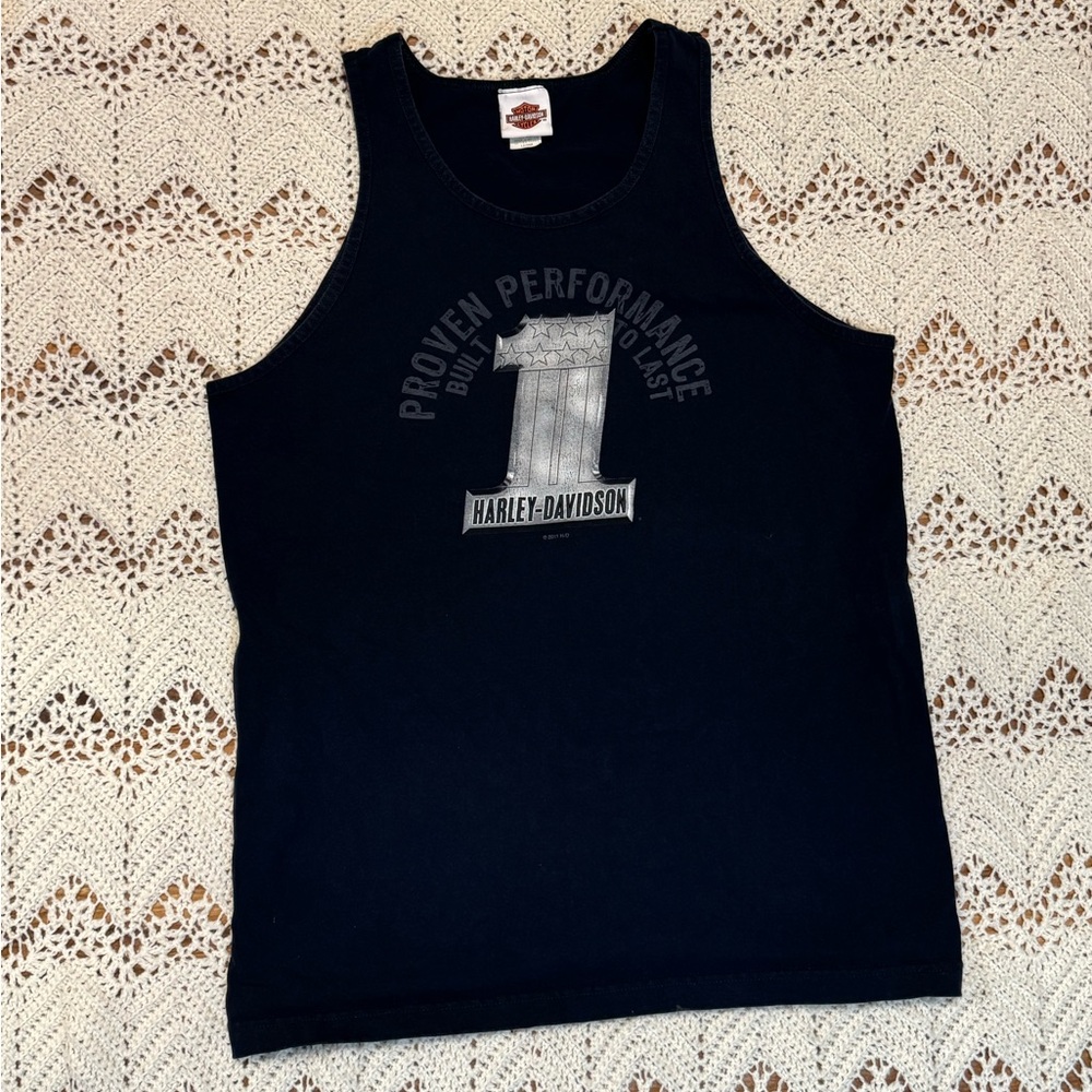 Vintage Harley-Davidson Sleeveless Shirt Back Graphic 2009 Colorado Men’s Large